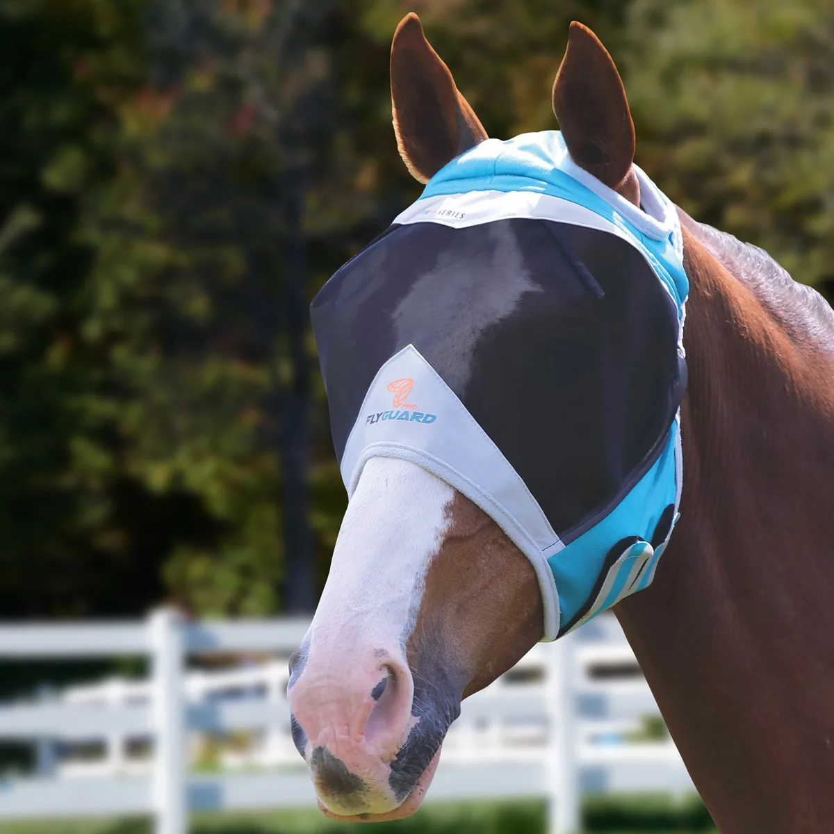 Shires Fine Mesh Fly Mask Without Ears - Image 2